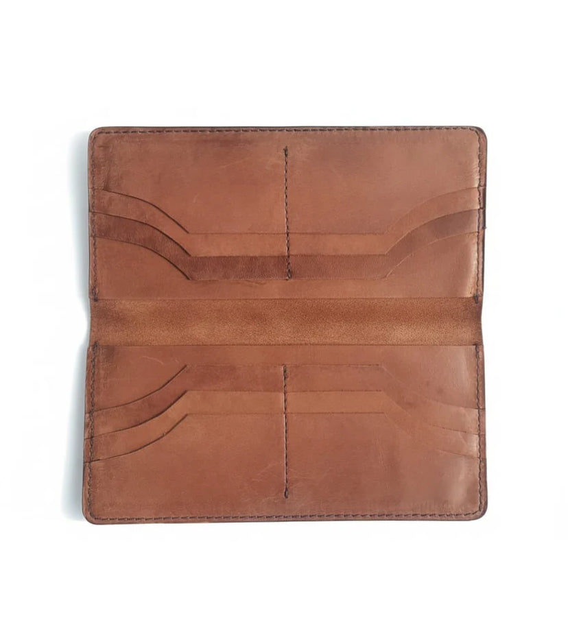 Leather long wallet