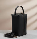 Black leather accessories bag